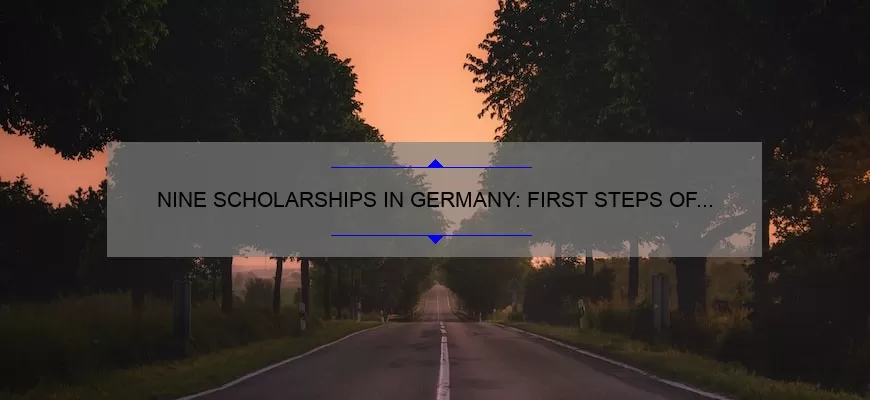 NINE SCHOLARSHIPS IN GERMANY: FIRST STEPS OF THE PROCESS