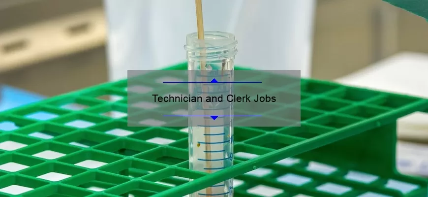 Technician and Clerk Jobs