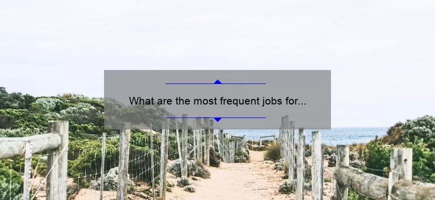What are the most frequent jobs for students in Australia?